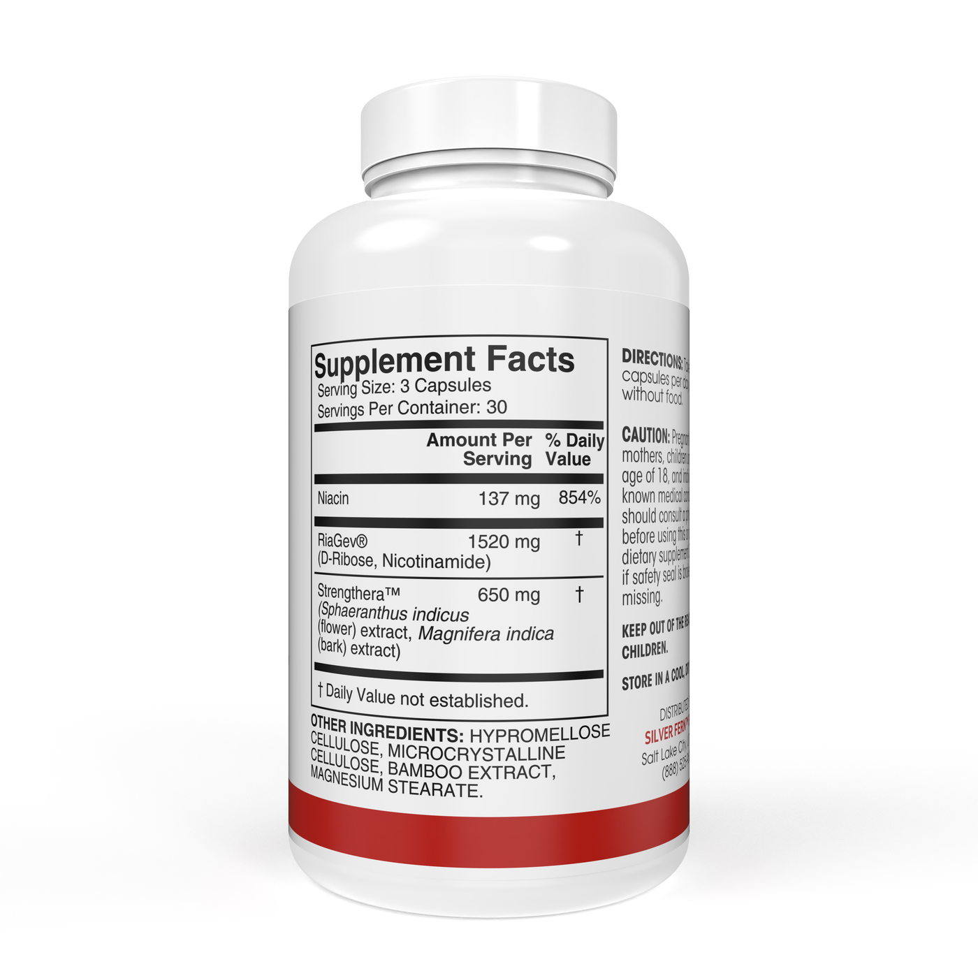 Build bottle showing the Supplement Facts panel