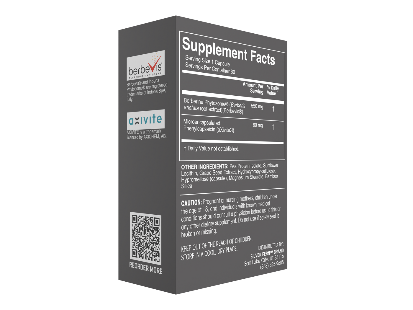 Metabolism package showing the Supplement Facts panel